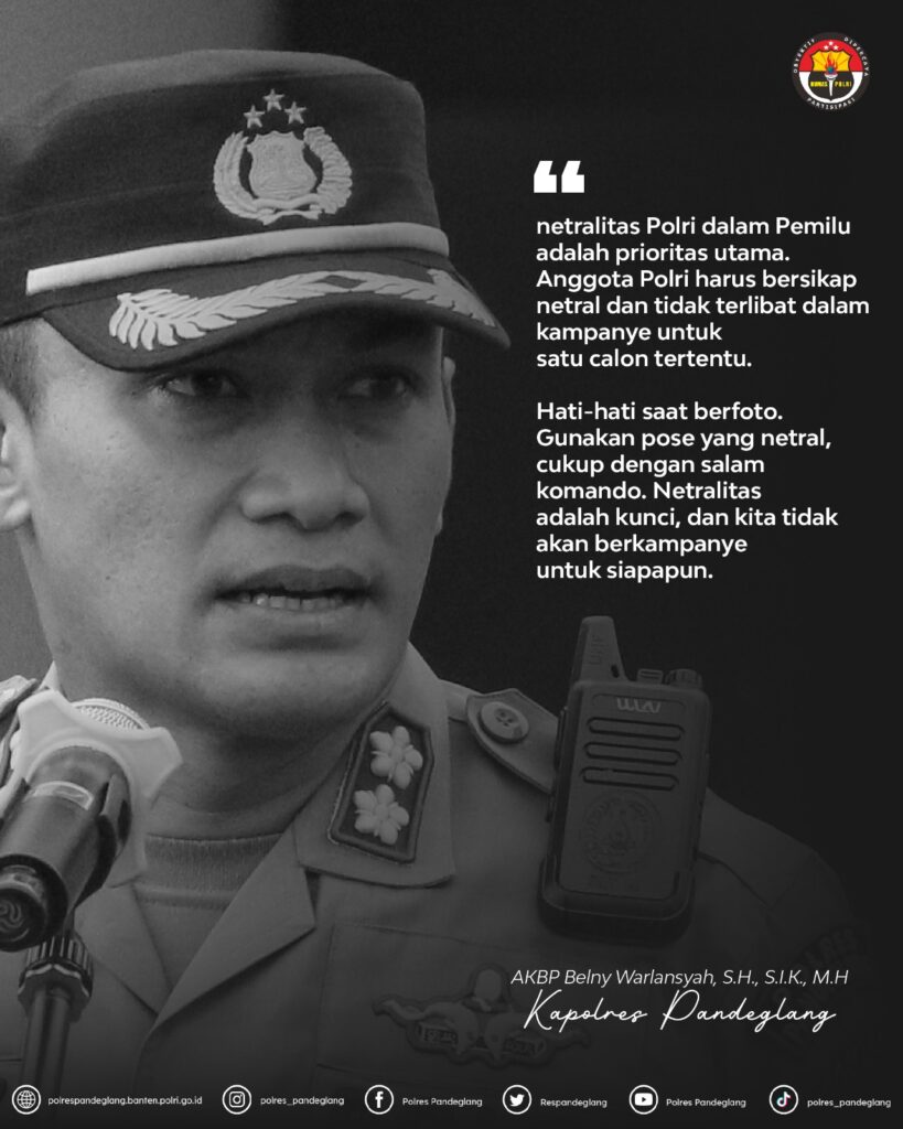 Kapolres Pandeglang: Netralitas Polri di Pemilu 2024 adalah Prioritas Utama 6 WhatsApp Image 2023 11 02 at 15.53.39